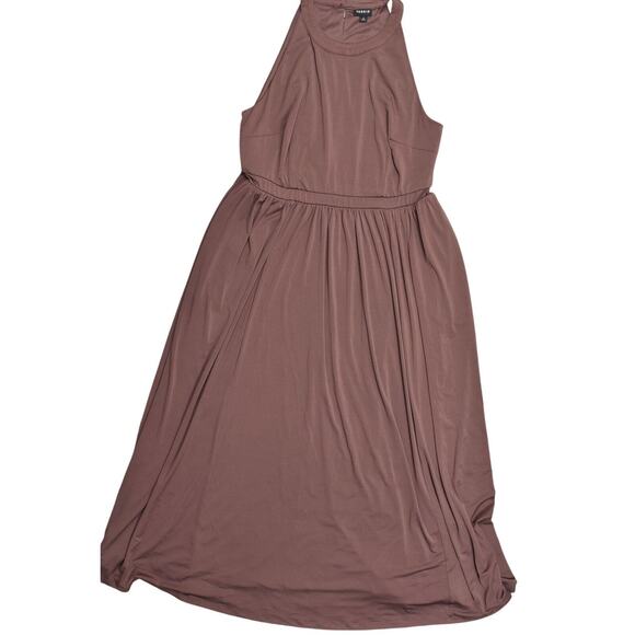 Torrid Red A-Line Dress Size 1 Plus Long Polyester Sleeveless - Picture 1 of 7